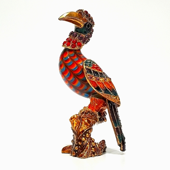 Fitz & Floyd Cleopatra Bird Guild Collection Figurine Swarovski Crystals - Picture 4 of 16